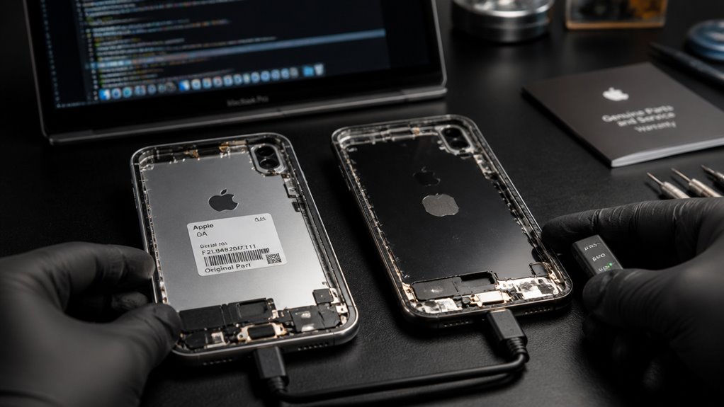 Parowanie części z iPhone'em – dlaczego oryginalne części są tak drogie apple — bezpieczeństwo i kalibracja